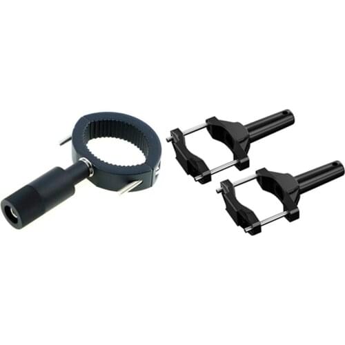 2 Pcs Motorcycle Accessories: 1 Pcs Headlight Spotlight Auxiliar Moto Mount Bracket & 1 Pcs Universal Mount Bracket