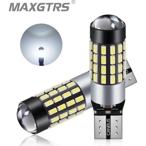 2x T10 LED W5W Canbus LED Bulb 194 168 54 SMD 3014 DRL Car Clearance Parking Width Interior Dome Light Reading Lamp Error Free