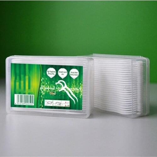 50PCS Dental Floss Flosser Picks Teeth Toothpicks Stick Interdental Brush Teeth Stick Tooth Clean Oral Care Beauty Tools 7.5cm