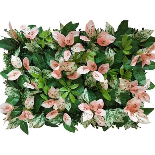60x40 Cm DIY Artificial Plants Tropical Leaves Eucalyptus Clover Fern Leaf Lawn Wedding Home Hotel Background Wall Decoration