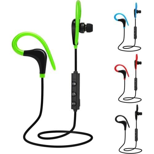 Free DHL Universal Wireless Bluetooth Sports Earphones Stereo Headset BT-1 Hifi Earbuds Headphones With Mic for iPhone Samsung