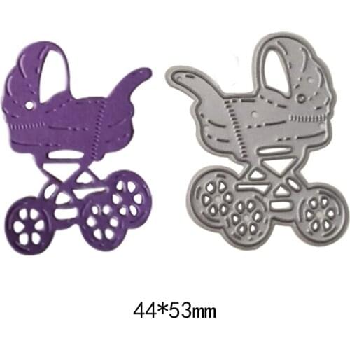 Baby Carriage Metal Steel Cutting Dies for DIY Album Paper Card Embossing Paper Craft Scrapbook Stencil Stamps Dies 4.4*5.3cm