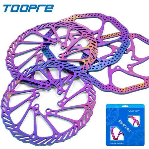 TOOPRE Bicycle Disc Brake Rotor MTB Bike Centerline 160/180mm Colorful Brake Disc Rotor Cycling G3/HS1 Disc Brake Parts