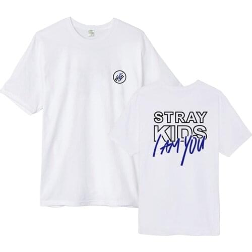 Kpop Stray Kids Album I am YOU men cotton blended tshirt short sleeve causal top unisex T-shirt 2018 new