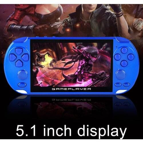 X9Plus 5.1inch Large Screen Game Console Entertainment Device Classic Dual-Shake Built-In 10000 Games Handheld Game Players