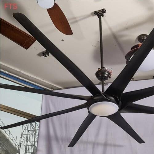 Inverter silent large ceiling fan industrial fan ceiling fan lamp retro living room hotel European and American style