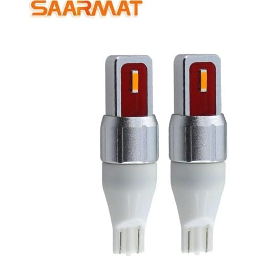 2PC T15 W16W WY16W 15 SMD 2835 LED CANBUS NO ERROR Car Tail Bulb Brake Light Auto Reverse Lamp Turn Signals white yellow amber
