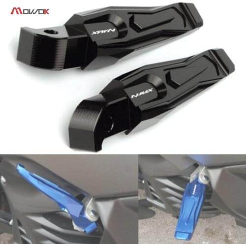 Motorcycle Accessories Rear Passenger Foot Peg Footrests For YAMAHA NMAX155 nmax 155 2015 2016 2017 2018 2019 2020 2021