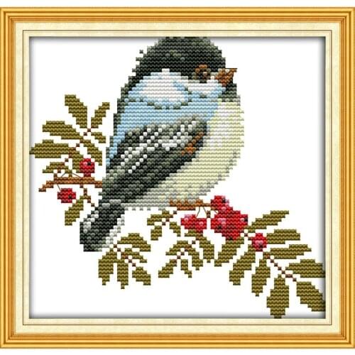 Everlasting Love A Nice Little Bird Chinese Cross Stitch Kits Ecological Cotton Stamped 11CT DIY New Year Decorations For Home