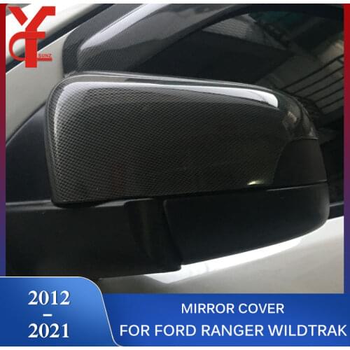 ABS Mirror Covers Accessories For Ford Ranger 2012 2013 2014 2015 2016 2017 2018 2019 2020 2021 T6 T7 T8 Wildtrak Double Cabin
