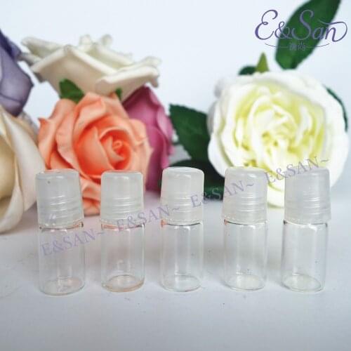 Wholesale LZ07S-2ML small trombone roll on glass perfume cosmetic packing bottle 100pcs/lot