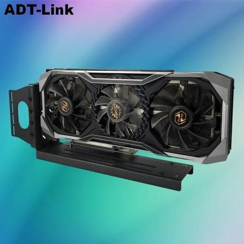 PCIE 3.0 16x 28AWG Shielded High Speed Riser Cable Vertical GUP Bracket Premium PCI Express Port Extension Card 90 Degree Socket