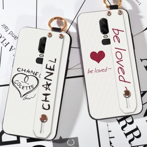 Luxury Hand Band Case For Oneplus 3 One plus 3T 5 5T 6 6T Wrist Strap Silione Case For Oneplus 7 Pro 7Pro Back Cover