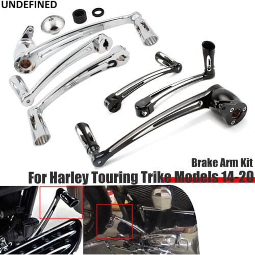 Brake Arm Lever Pedal Shift Levers Shifter Pegs Kits Black for Harley Touring Road King Street Electra Glide Trike 2014-2020
