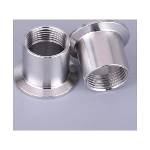 1pc 1-1/4" DN32 Female Thread x 2-1/2" 64mm Ferrule O/D 304 Stainless Steel Sanitary Pipe Fitting Connector For Homebrew