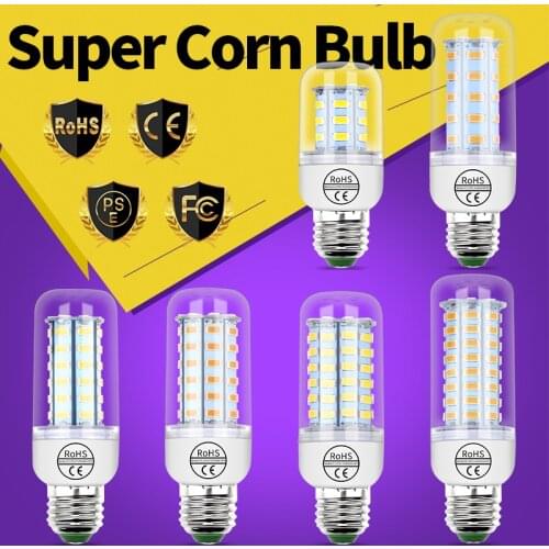 220V Led Lamp E27 Light E14 Lamp Gu10 Corn Light G9 Lampada B22 3W 5W 7W 9W 12W 15W Bulb LED Corn Bulb Indoor Bombilla 5370SMD