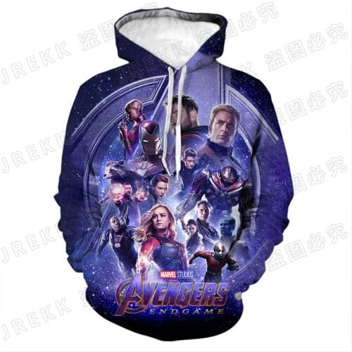 Cool Marvel The Avengers Hoodies Men Women Children Fashion 3D Print Sweatshirts Boy Girl Pullover Streetwear Casual Clothing