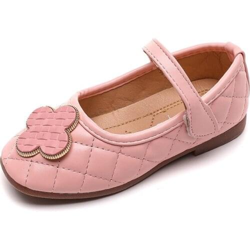 2020 Spring And Autumn New Fashion Leather Breathable Shoes New Girls Flower Princess Shoes Tendon Sole Leather Shoes 6-12 Years