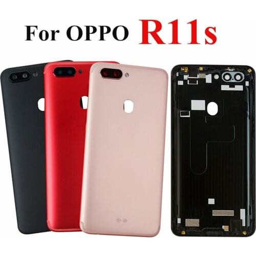High quality For oppo R11S battery Cover housing phone case back cover with buttons for OPPO R11S Back Cover Rear Housing