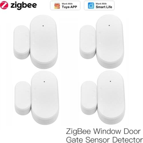 1-3pcs Tuya Smart WiFi Door Sensor Door Open / Closed Detectors Magnetic Switch Window Sensor Home Security Alert Security Alarm