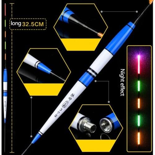 1pc Barguzinsky Fir FloatLED Electric Fishing Float Light Fishing Tackle Luminous Electronic Float with CR-425 battery