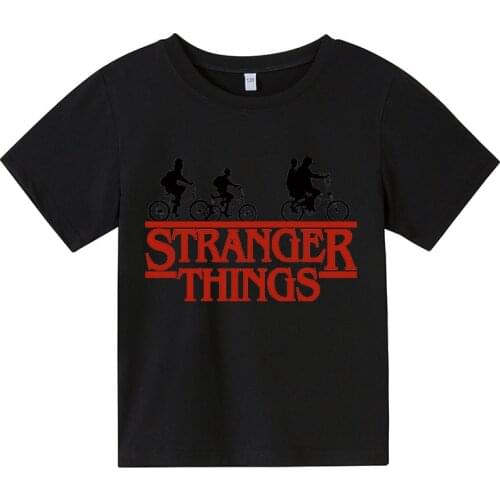2021 Stranger Things boys clothes New Brand O-Neck T Shirt boy Funny T-shirt casual Summer kids clothes Streetwear Tops Tees