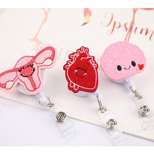 2021 Doctors nurse ID Badge Holder Clip Name Tag Card Holder Key Ring Chain Clip