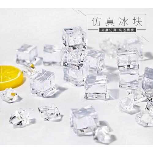 24 pcs/lot Transparent Ice Artificial Ice Multicolor Crushed Ice for Beer Whiskey Soda Drink Photography Props DIY Decorations