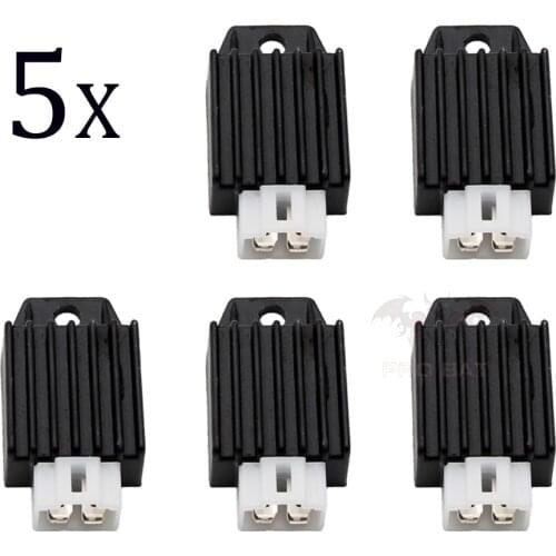 5Pcs Voltage Regulator Rectifier For GY6 QMB139 50cc 70cc 90cc 110cc 125cc 150cc Scooter Moped ATV Dirt Pit Bike 12v 4 Pin