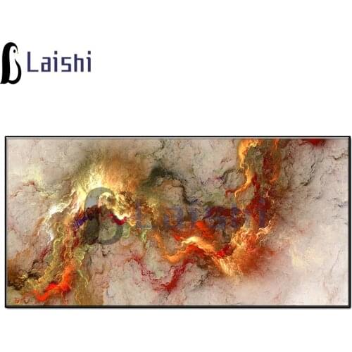 5D Diy round diamond painting Abstract colorful clouds cross stitch mosaic diamond embroidery home decoration new year gift