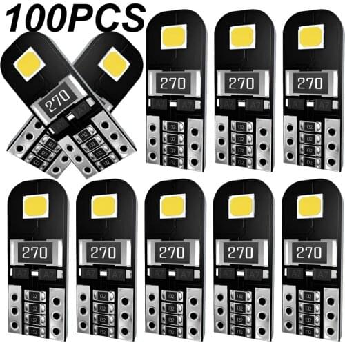 100x T10 W5W Car LED Canbus Bulb For VW Polo passat GOLF TIGUAN TOURAN PASSAT CC Interior Dome Light Reading Lights NO ERROR