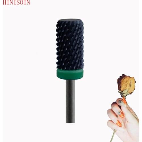 Black Ceramic Nail Drill Bit-5Pcs - Small Barrel Bit - (1091.060)