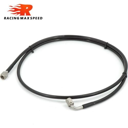 Black Clutch line 1.3m Master To Slave Cylinder Complete Stainless Clutch line With An3 Fitting For 06-15 Honda Civic Si