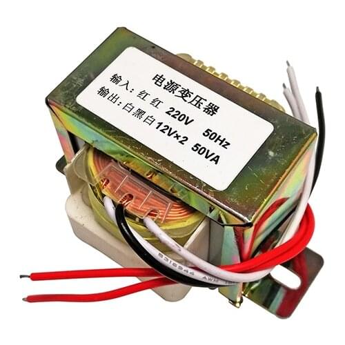 Dual 12v50w Power Transformer Input 220 V to Dual 12V Transformer 50 Hz Output Dual 12v50w