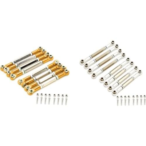 FBIL-for WPL C14 C24 B24 B14 MN D90 D91 MN-90 MN-91 RC Car Upgrade Parts Metal Pull Rod Tie Rod