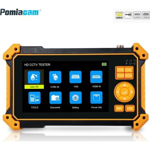 HD3100 5 inch 8MP CCTV Camera Tester AHD Tester monitor TVI CVI CVBS portable CCTV tester Monitor Support UTP PTZ tester cameras