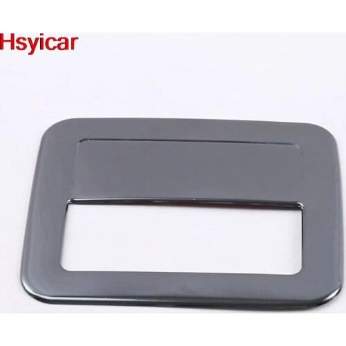 Hsyicar For Volkswagen Tiguan MK2 2017 2018 2019 Rear Trunk Handle Decoration Cover Trim Interior Accessories Stainless Steel
