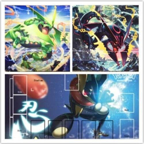Pokemon Ptcg Dedicated Card Play Against Table Mat Pikachu Charizard Eevee Rayquaza Greninja Mouse Pads 60*35 Toys gifts