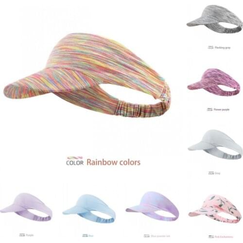 Women Men Summer Sun Visor Hat Adjustable Sports Hat For Golf Tennis Cycling Running Jogging