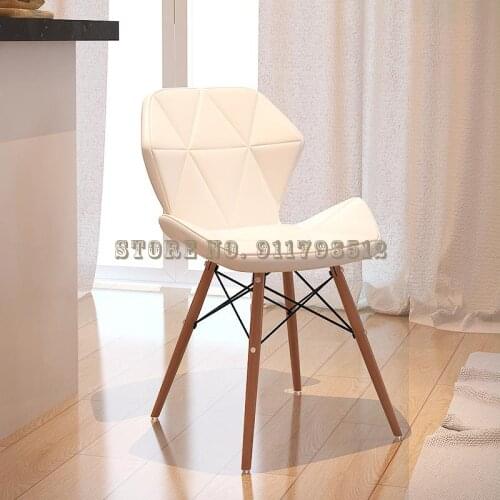 Computer chair home backrest solid wood makeup stool dining chair office chair college student dormitory writing chair simple