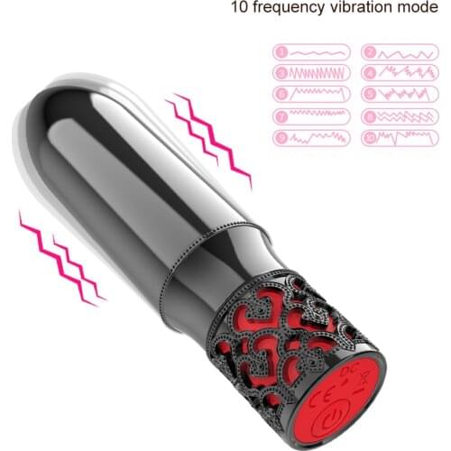 Powerful Bullet Vibrator Lipstick Portable Jump Egg Vagina Nipple Stimulator Clitoris Massager Rechargeable Sex Toys for Females