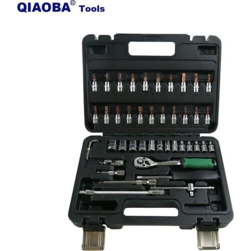 Auto repair tool kit 46 Piece Set Hand Manual Hardware Tool Set Machine Repair Socket Wrench Auto Maintenance Tool Kit