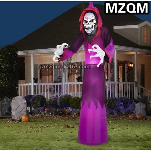 New Scary Neon Halloween Inflatable Blowups Halloween inflatable pumpkin ghost LED