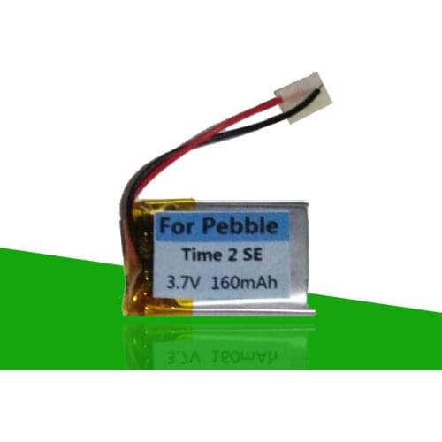 Original 160mAh Polymer Rechargeable Battery For Pebble Time 2 SE II 2nd Smart Watch Accumulator AKKU