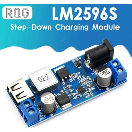DC-DC 24V/12V To 5V 5A Step Down Power Supply Buck Converter Replace LM2596S Adjustable USB Step-down Charging Module For Phone