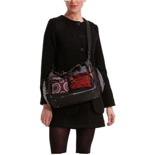 Factory direct sale Spain .laugiseD Womens Bag Ethnic embroidery canvas Ladys bag handbag large bag