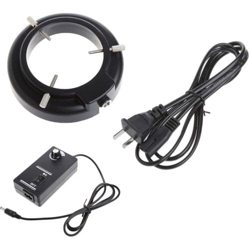 56 LED Adjustable Ring Light illuminator Lamp for stEREO ZOOM Microscope