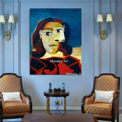 Top Sell Famous Painting Seated Women beside the window By Pablo Picasso Modern Abstract Portrait Wall Pictures for Home Decor