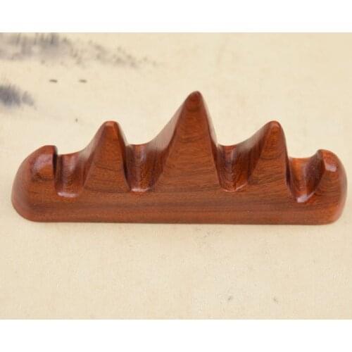 Traditional Chinese Wooden Paint Brush Pen Holder Stand Basic Style