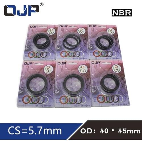 O-ring Waterproof oil resistance NBR seal O ring Boxed nitrile rubber Gask thickness CS 5.7mm OD40/45mm